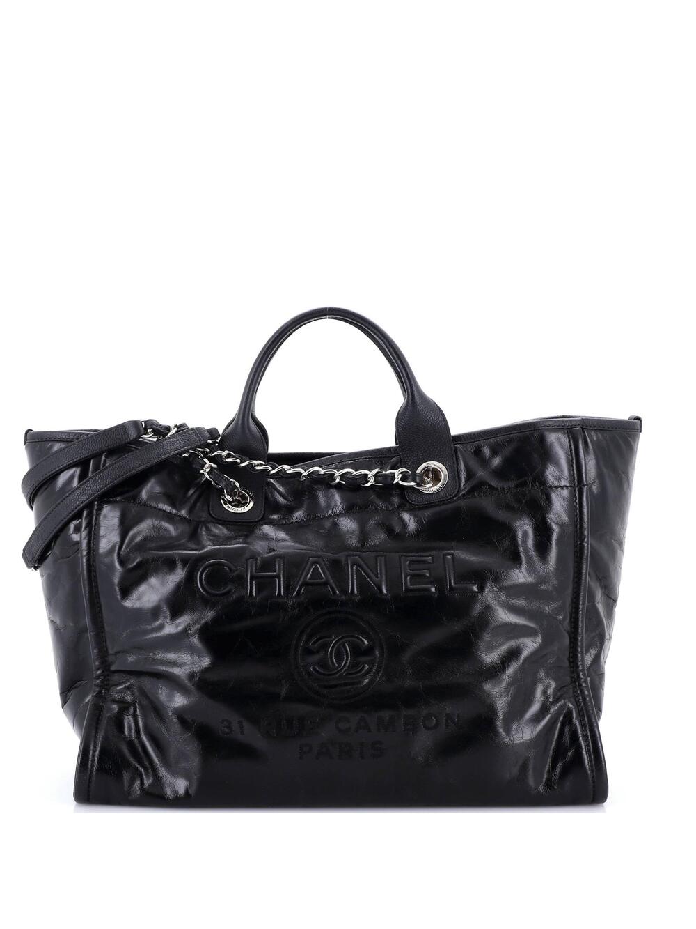 Chanel Deauville Tote Glazed Calfskin #257841C38B